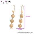 96820 xuping novo design de moda 18 k cor de ouro bola forma das mulheres brincos de gota